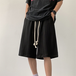 夏篮球冰丝短裤男设计感美式宽松抽绳休闲五分裤XZ514-2-1530-P38图片