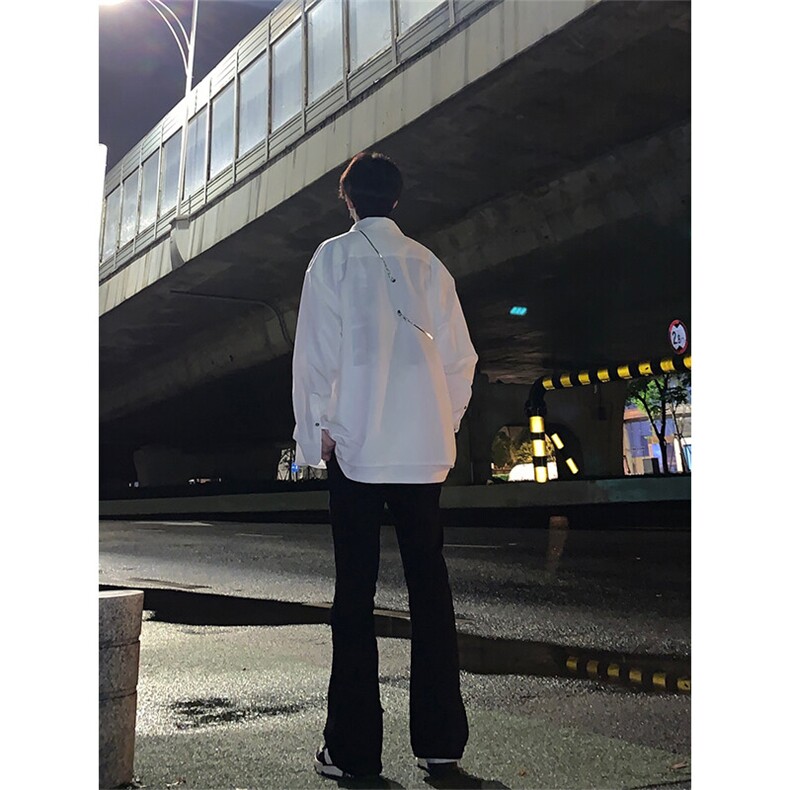高街vibe纯黑色牛仔裤男款夏季修身直筒弹力微喇叭裤控价68,男装牛仔裤,星座310A-4
