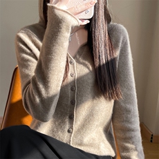 安迪绒一线成衣连帽开衫，女装针织衫/毛衣，暖娇绒包芯纱店
