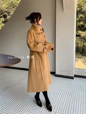 2021隽末立领气质显瘦双面羊绒大衣4个颜色SM，其它，Jarmore隽末