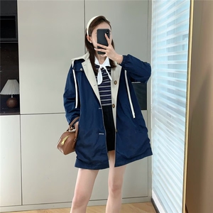 美式复古双面穿短款外套春秋款格子翻领夹克高级感棒球服图片
