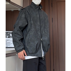 PY9099/P85新款宽松机能风磨砂皮衣皮夹克男休闲百搭痞帅上衣外套，男装夹克，电商A141