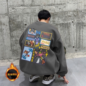 抖音供货、复合重磅加绒现货圆领卫衣宽松D223A-JR-YL2348-特P33图片