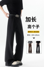 美式高街弯刀裤微喇裤子男款190cm115高个子加长直筒西裤KZ059P50，男装休闲裤，电商B312