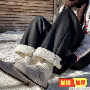 8XL-M 羊羔绒卫裤男加肥加大码加厚加绒运动裤男胖子9029特38图片