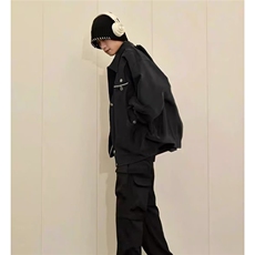 气质日系厚棉服外套原宿简约时尚文艺慵懒百搭新款潮流流行，男装棉衣，星座506A