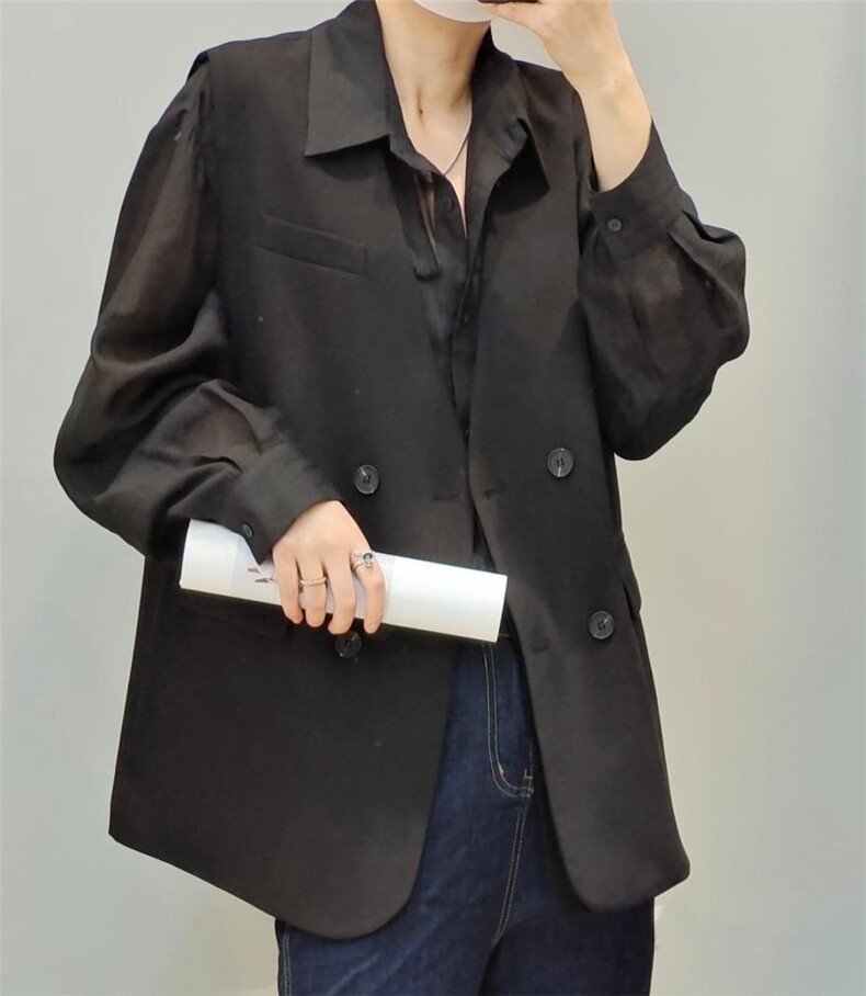 【现货]】秋季新款韩版休闲风西装马甲，女装西装，那简