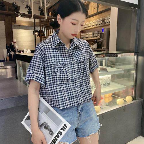 夏装格子可以外搭单穿，女装，悠奈尔