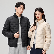 新款90绒子轻薄情侣装羽绒服秋冬男女款立领轻薄羽绒服外套，男装羽绒服，钱塘723