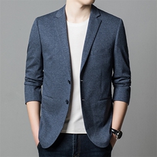 BGW303男式秋冬2023新款西装男针织西服外套修身商务休闲男P145，男装西服，电商B360