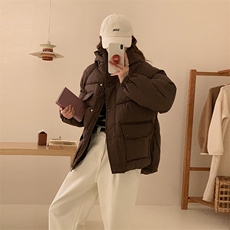A268-P80冬季宽松防风连帽上衣棉服港风外套，男装棉衣，星座911