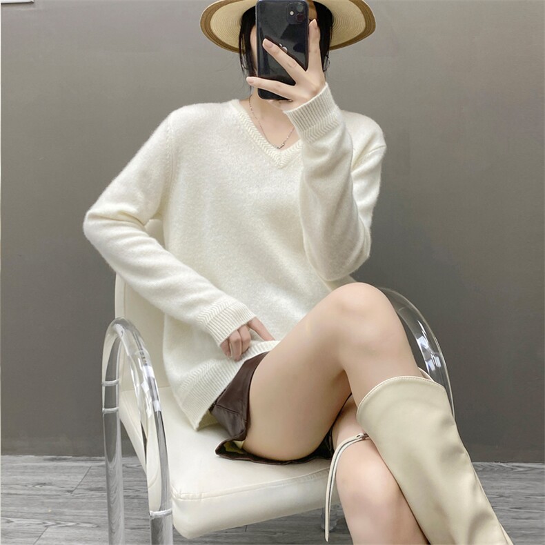 2024新款新款时尚春秋经典百搭打底衫羊毛衫,女装羊绒衫,织绒羊