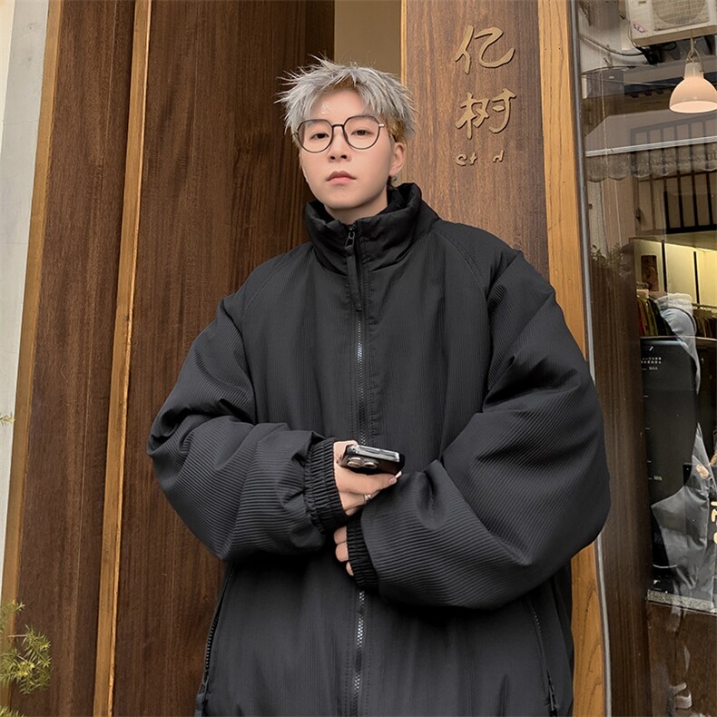 日系立领棉衣男士美式复古加厚外套潮牌工装棉服M905-P85,男装棉衣,星座308B-2