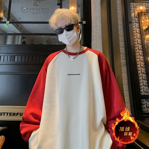 抖音得物高品质重磅二开全棉阔版支持退换 360克插肩圆领卫衣0121图片