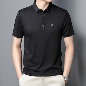 夏装冰丝短袖t恤中年男士2023夏季运动服套装中老年男装衣服图片