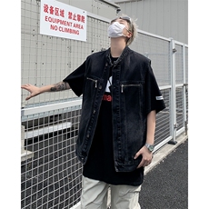 2025秋季新款牛仔马甲外套男复古宽松休闲无袖坎肩背心MJ140-P60，男装背心/马甲，星座1103-3