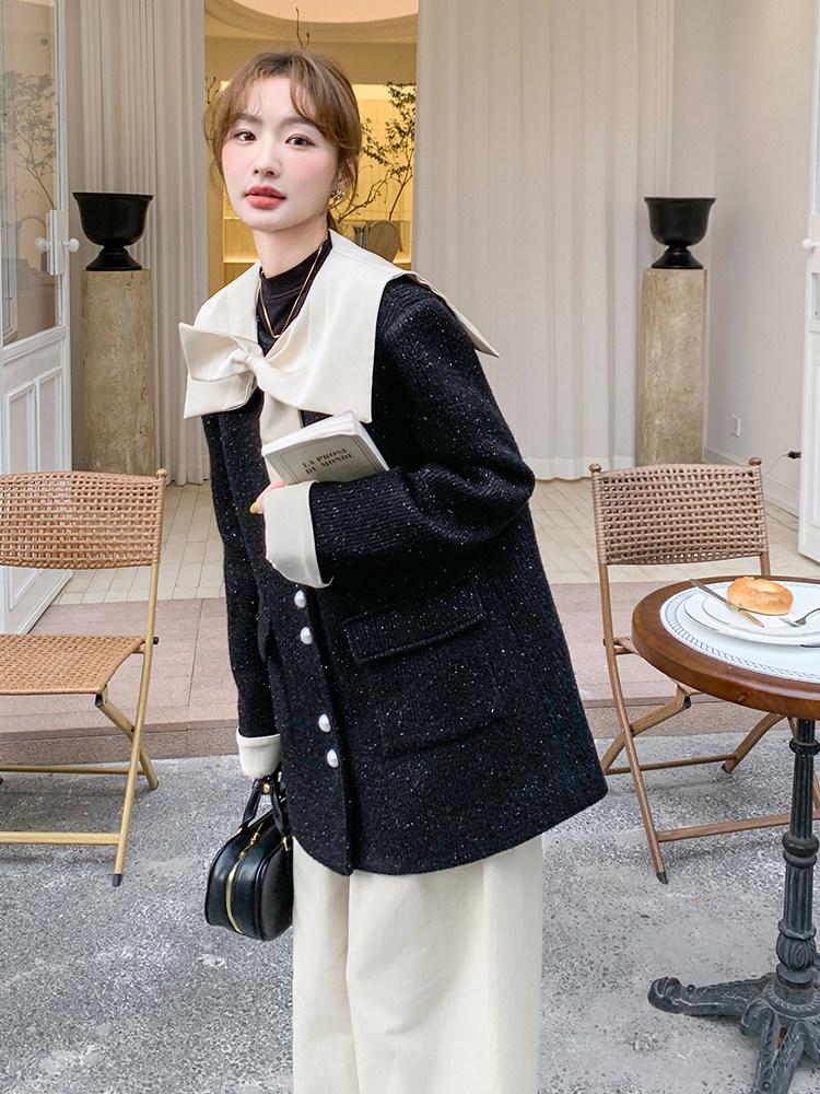 2025年冬季小香风90羽绒服210-6395-P255-K378中长款,女装羽绒服,浙宝210（原浙宝191）