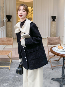 2025年冬季小香风90羽绒服210-6395-P255-K378中长款图片