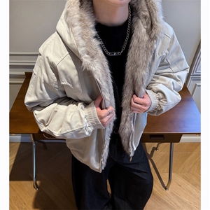 座山雕毛领连帽棉衣外套男冬加厚保暖夹克棉袄 XZ514-2-7234-P125图片