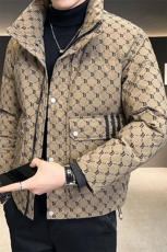 2025冬款店主风羽绒服男休闲上衣字母印花男外套B317/2028/P175，男装羽绒服，电商B317