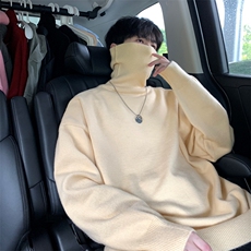 MG8507-JH-MKP35升级重磅两翻领加厚毛衣慵懒风男针织衫高领线衫，男装针织衫/毛衣，星座614
