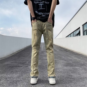美式牛仔裤男春秋新款休闲直筒裤NK696P45图片