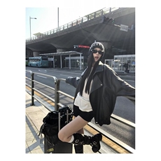 新款重工复古中性立领机车皮衣外套PU夹克上衣男女Y1027-P90网图，男装夹克，电商B245