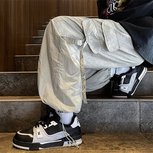 2023夏季薄款速干工装裤男款美式高街hiphop休闲长裤 K7271-P42图片