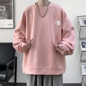 麂皮绒卫衣男大码重磅长袖t恤男 JW81369-P35图片