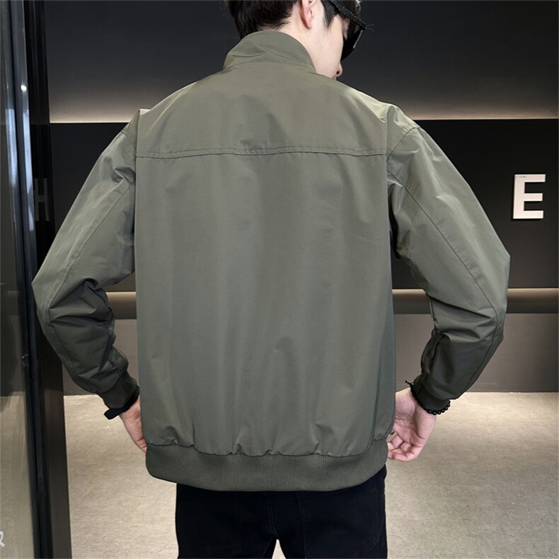 DS-A225-2812秋季新款外套立领帅气青年夹克百搭时尚潮流上衣,男装夹克,电商A225