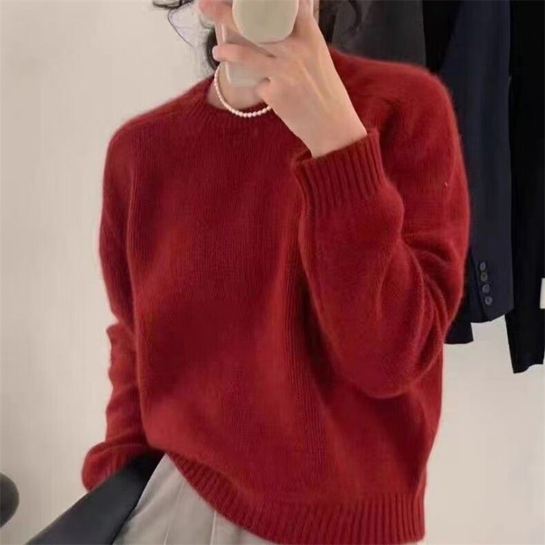 2024秋冬新款羊毛女士马鞍肩羊毛衫,女装羊毛衫,胜酷羊绒