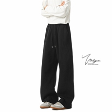 无影墙-抽绳百搭卫裤宽松休闲裤春美式裤子8096-P50，男装休闲裤，电商B380（原B361）