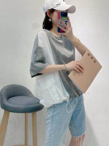 休闲短袖上衣，女装，幻妍