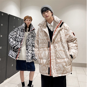 2024新款跑男情侣羽绒服男女时尚潮流加厚保暖白鸭绒服羽绒外套图片