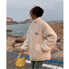 【有货】DW229-P90羊羔毛棉服秋冬季潮宽松颗粒绒加厚棉衣外套，男装毛呢大衣，星座603-2