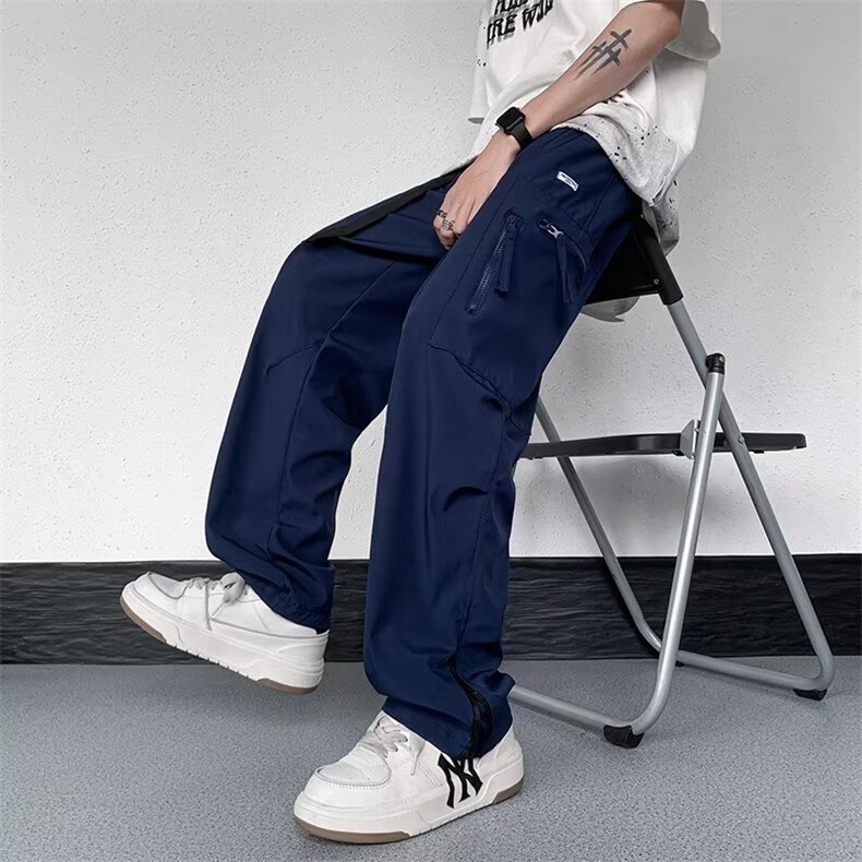 休闲裤日系潮流青春流行潮男运动裤四面弹复网冲锋裤M258P38,男装休闲裤,星座1116-2