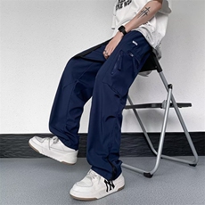 休闲裤日系潮流青春流行潮男运动裤四面弹复网冲锋裤M258P38，男装休闲裤，星座1116-2
