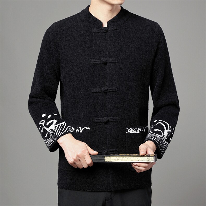 DH21727钱塘2020-2春季新建男士时尚休闲风唐装上衣P128,男装民族服装,钱塘207-2