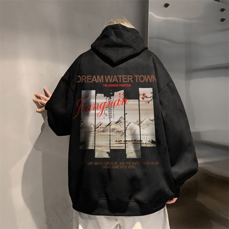 420克麂皮绒潮牌重磅连帽卫衣力推大码男XZ517A-2-JP9905-P55,男装卫衣,星座517A-2