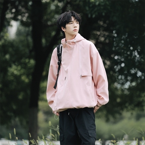 户外-韩版糖果色短款外套男夹克潮流宽松外套 7389-P78图片