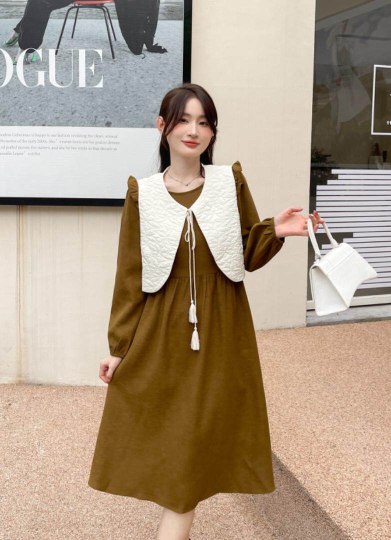 两件套连衣裙，女装连衣裙，琴菲儿