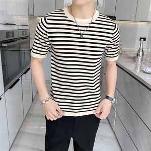 潮城市风貌潮流时尚潮牌男圆领夏季T恤标准新款青春流行五分袖in图片