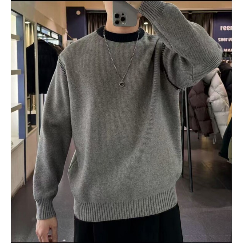 现货B216MY5053特P65秋冬装男士撞色毛衣网图慎用非揭阳货,男装针织衫/毛衣,电商B216（原B302）