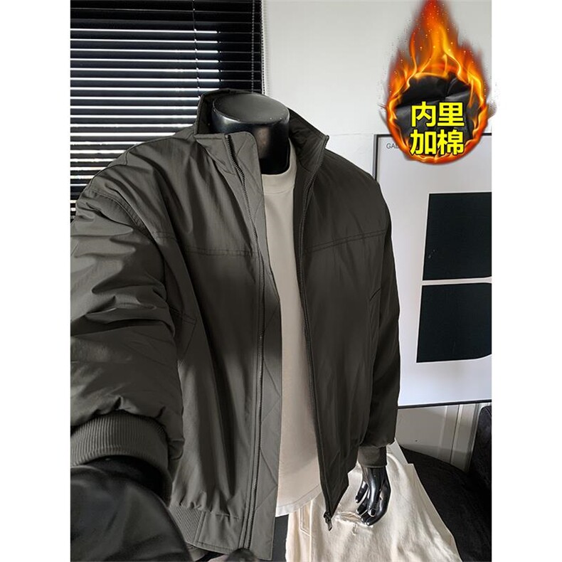 已下单10W件加棉潮流机车大码夹克棉衣J5296J加棉-特P55控108图片