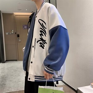 男秋季外套潮牌街头棒球服夹克Z902P60图片
