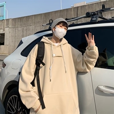 美式复古情侣卫衣男连帽百搭宽松上衣春秋季潮牌W017-P40，男装卫衣，星座1109-3