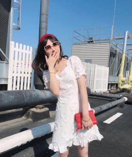 【现货】蕾丝初恋风小清新连衣裙，女装连衣裙，ONE