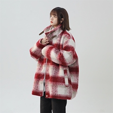 毛呢美式重磅小香风外套秋冬格子棉服高街夹克A170-N905-TP100，男装夹克，电商A170
