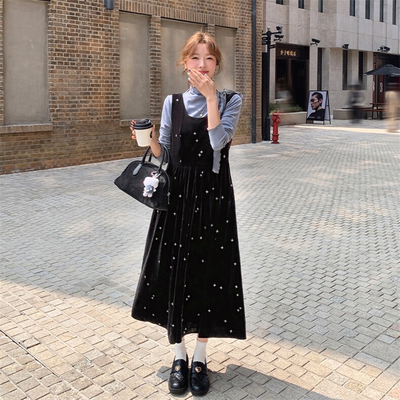 【新品首-发】韩系金丝绒套装单背心裙P115-K170套装P155-K225,女装套装/套裙,浙宝285（原212）