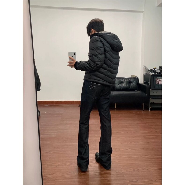 「微喇堆积」YKK拉链原牛四线窄宽牛仔裤ZK0464-P65，男装牛仔裤，星座313A(原308A-2)